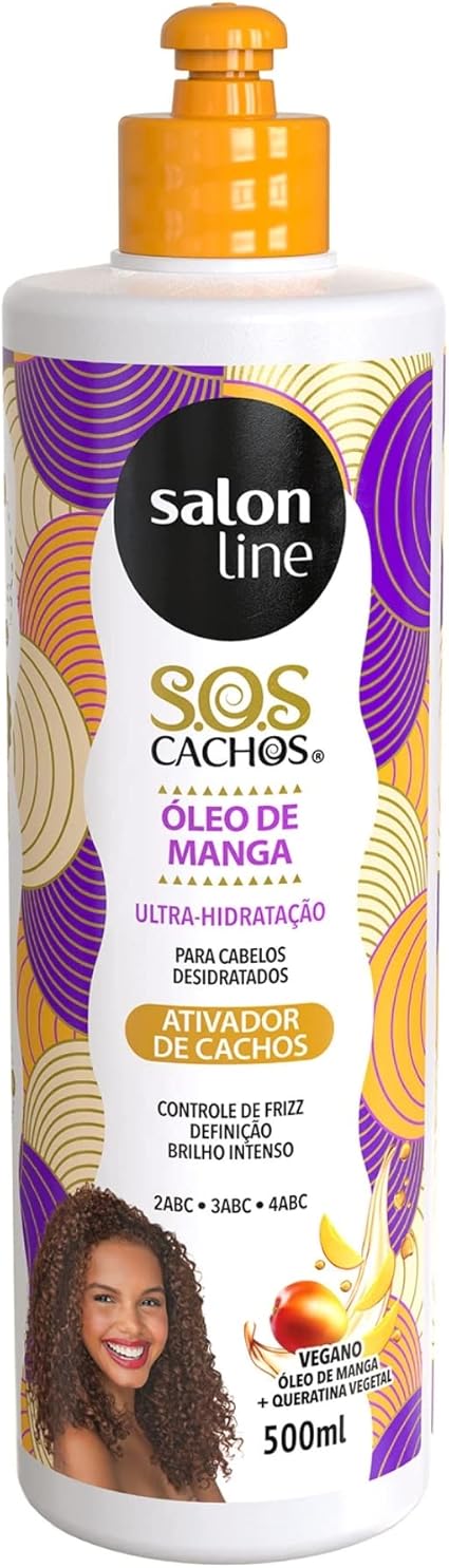 Ativador De Cachos S O S Cachos Umidificador Frasco 500 Ml Salon Line Amazon Com Br