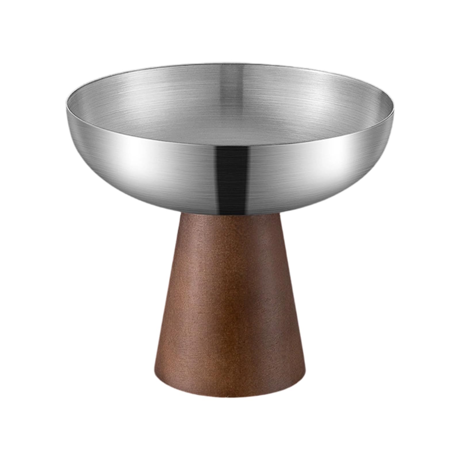 Récipient à glace design acier inoxydable noble et finitions bois chaleureuses