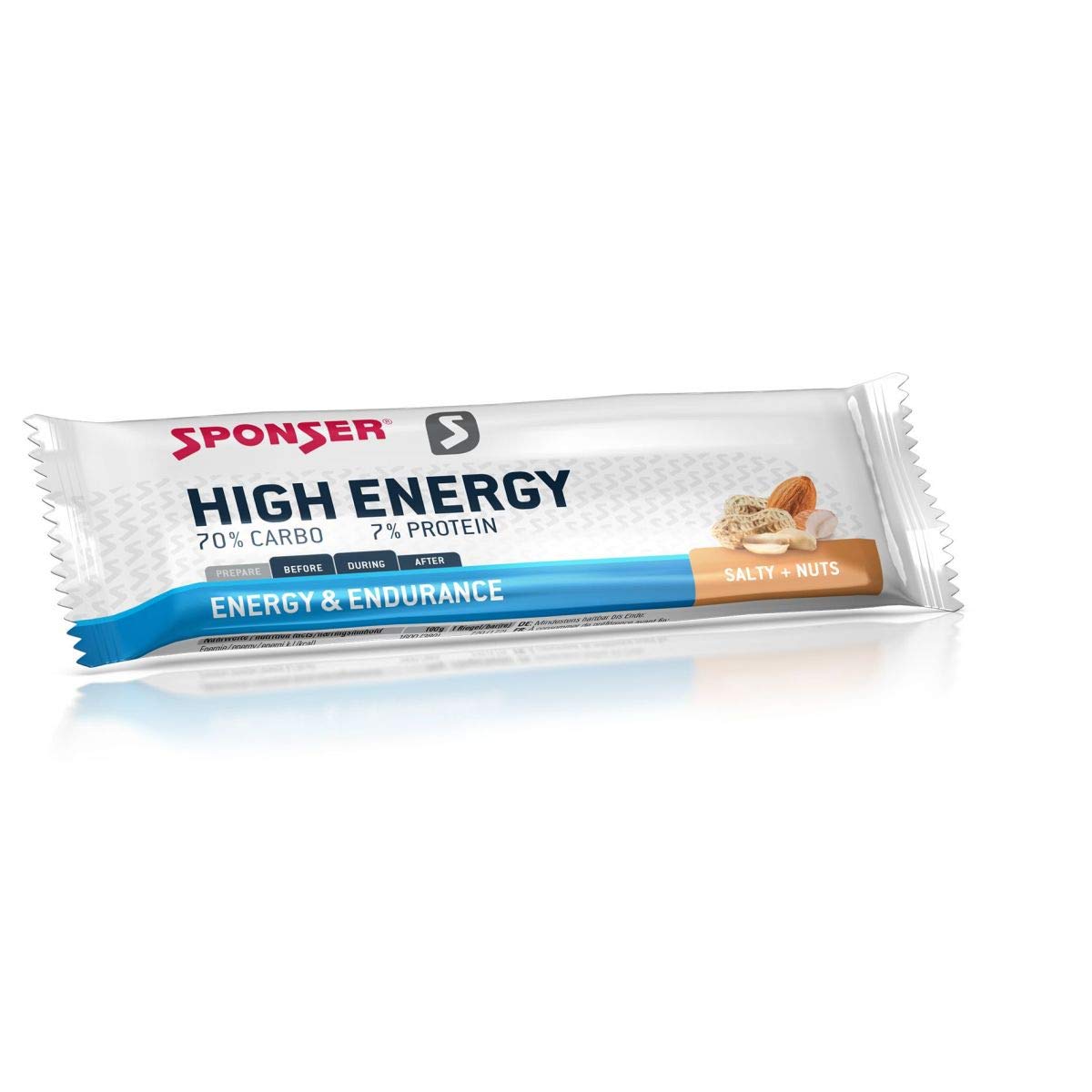 Getreide-Stäbe Geschmack Nussbaum Salz – HIGH ENERGY BAR, 30 Stäbe à 45 g