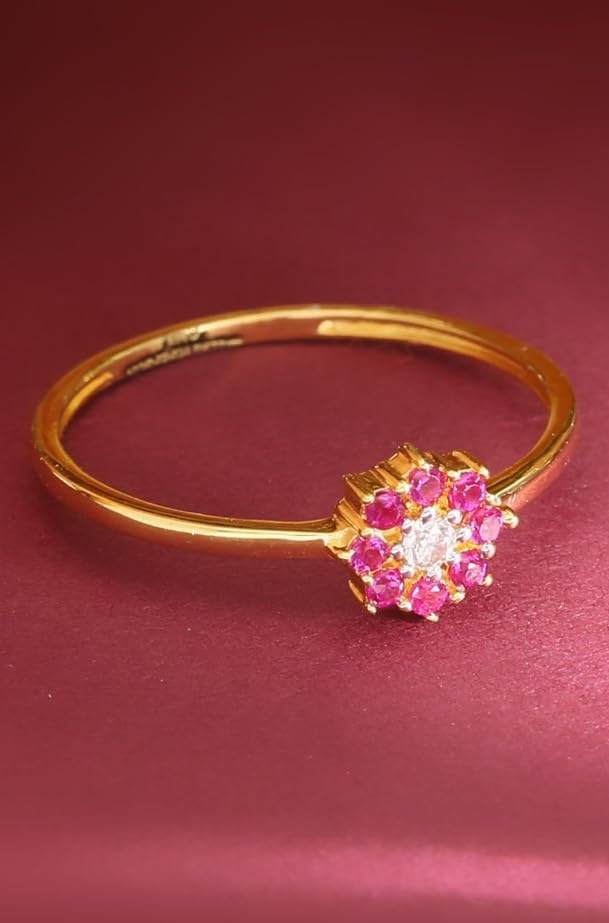 Malabar Gold & Diamonds 22k Gold Ring for Women | 22 kt (916) BIS Hallmark Certified Pure Gold Ring for Birthday, Wedding, Anniversary & Festival Gift