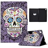 Rostsant Custodia Samsung Tab A7 Lite 8.7" Cover in Portafoglio Slot per Scheda Caso Custodie Tablet per Samsung Galaxy Tab A7 Lite 2021 8.7 Pollici SM-T220 / SM-T225 - Cranio