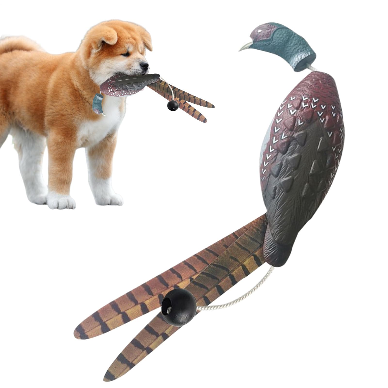 Zeyaoaea Dog Training dummys, dummys Pheasant Toy, Waterfowl Hunting Retriever | Realistic Fowl Trainer Scent Decoys Floating Retriever Pet Supplies For Doggy Lakes Park Garden