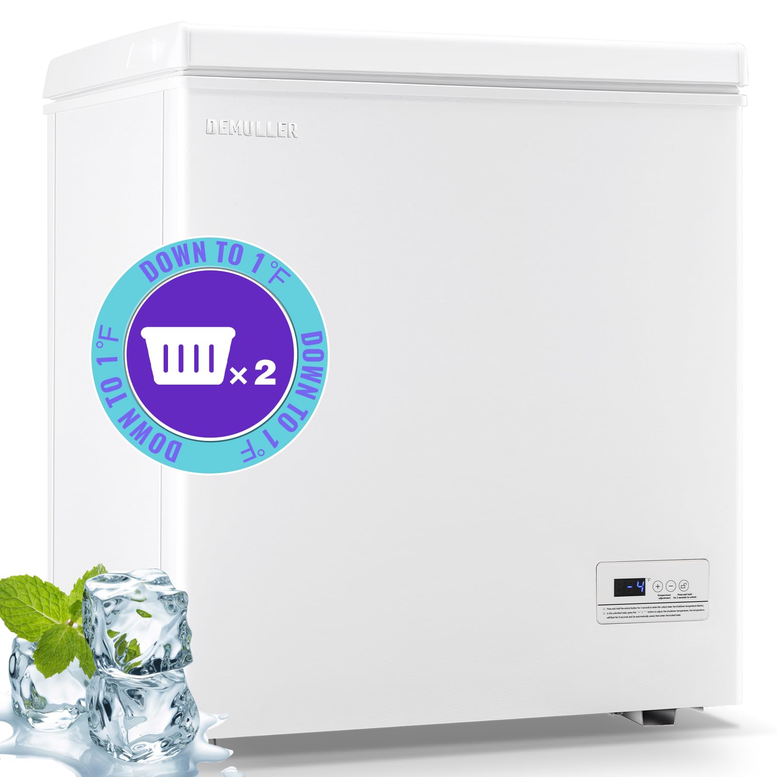 Demuller ANHUI-BCBD120 Chest Freezer White