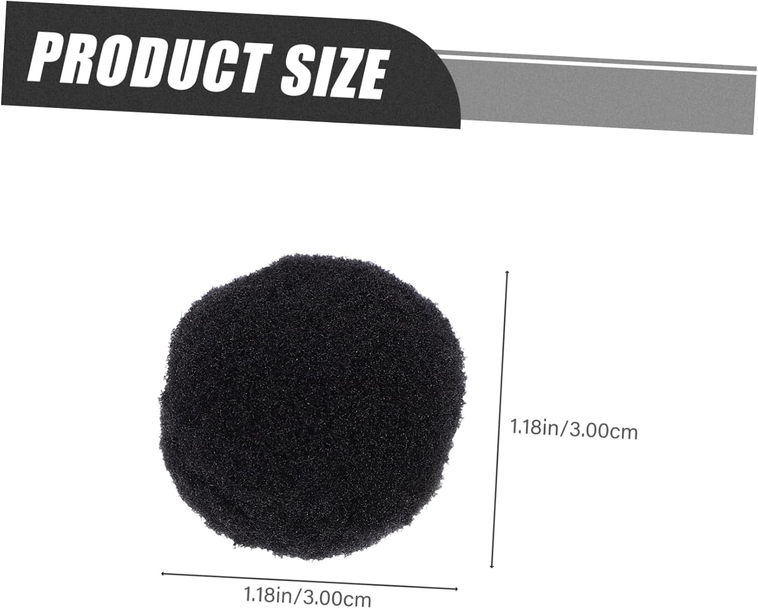 TEHAUX 500pcs Fluffy Decorative Pompom Balls Crafting Balls for DIY Projects Clothing Accessories and Creative