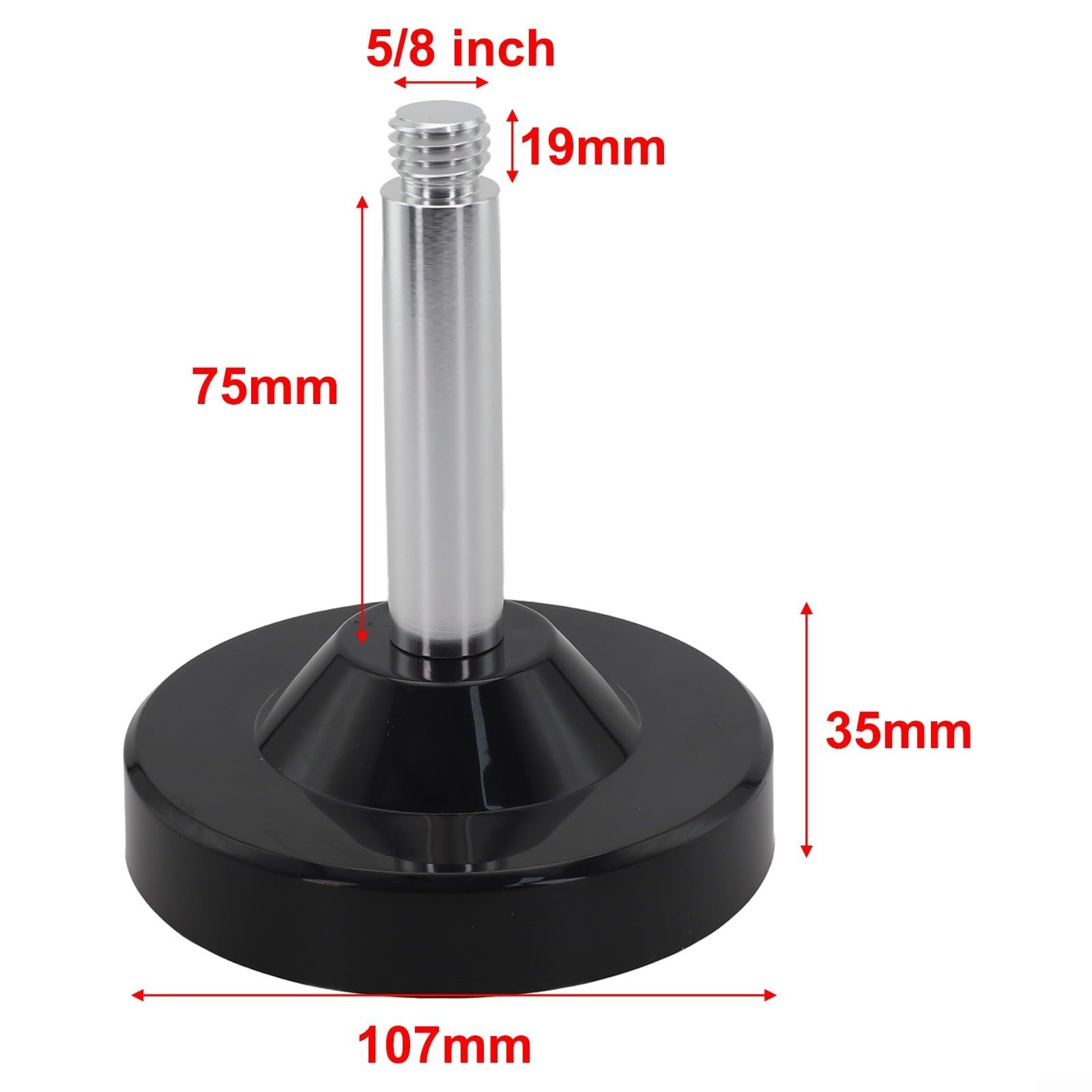 M110SLD GPS GNSS base de antena con rosca de 5/8-11 pulgadas, adaptador para topografía, conector M12x1, IP66 resistente al agua, color negro