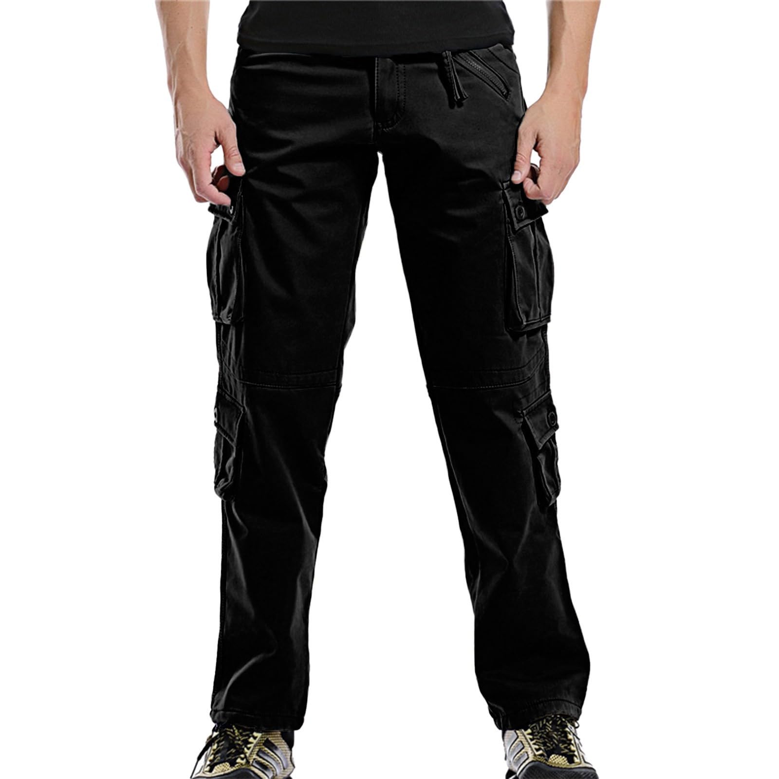 Pantalones cargo de algodón para hombre, pantalones militares, largos, tiempo libre, cargo, pantalones de trabajo, pantalones elásticos, pantalones chinos, pantalones de trabajo, pantalones de trabajo