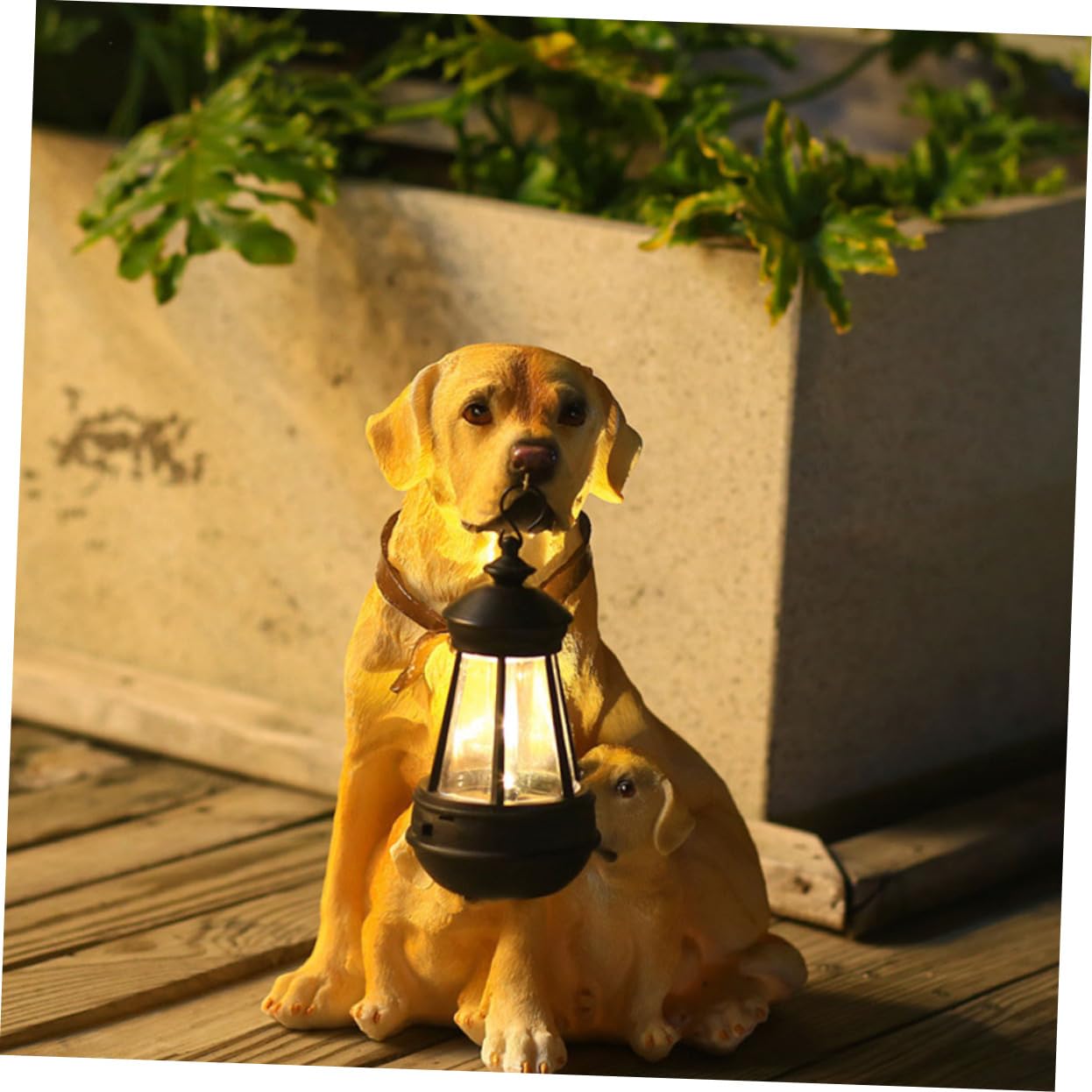 HEMOTON Forma Cane con Illuminazione Decorazione per Esterni Adatta per Cortili e Decorative per Atmosfera e Accogliente