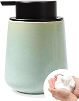 Vista 16 de Bosilunlife Dispensador de Jabón Espumoso Cerámico - Dispensador de Jabón de Mano de Espuma de 12Oz Negro Mate Dispensador de Jabón de Cocina