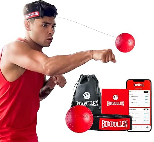 Boxbollen® Boxing Reflex Ball - Celebrity-Endorsed Home Workout Game -