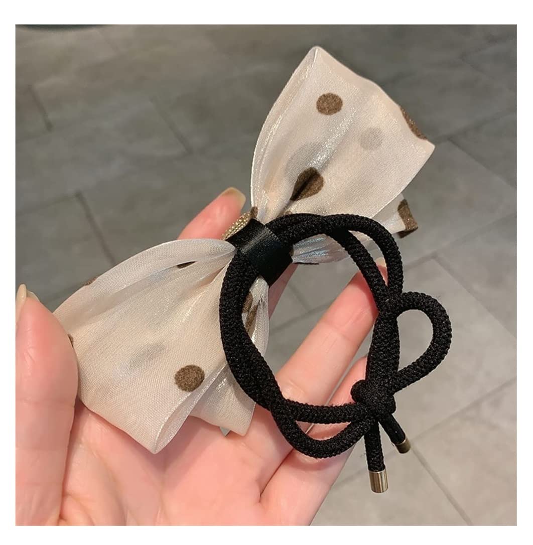 Scrunchies Haargummi 5 STÜCKE Perle Bogen Kopf Seil Pferdeschwanz Haar Ring Gebundenes Gummiband Weibliche Haarschmuck Zopfgummi Elastische