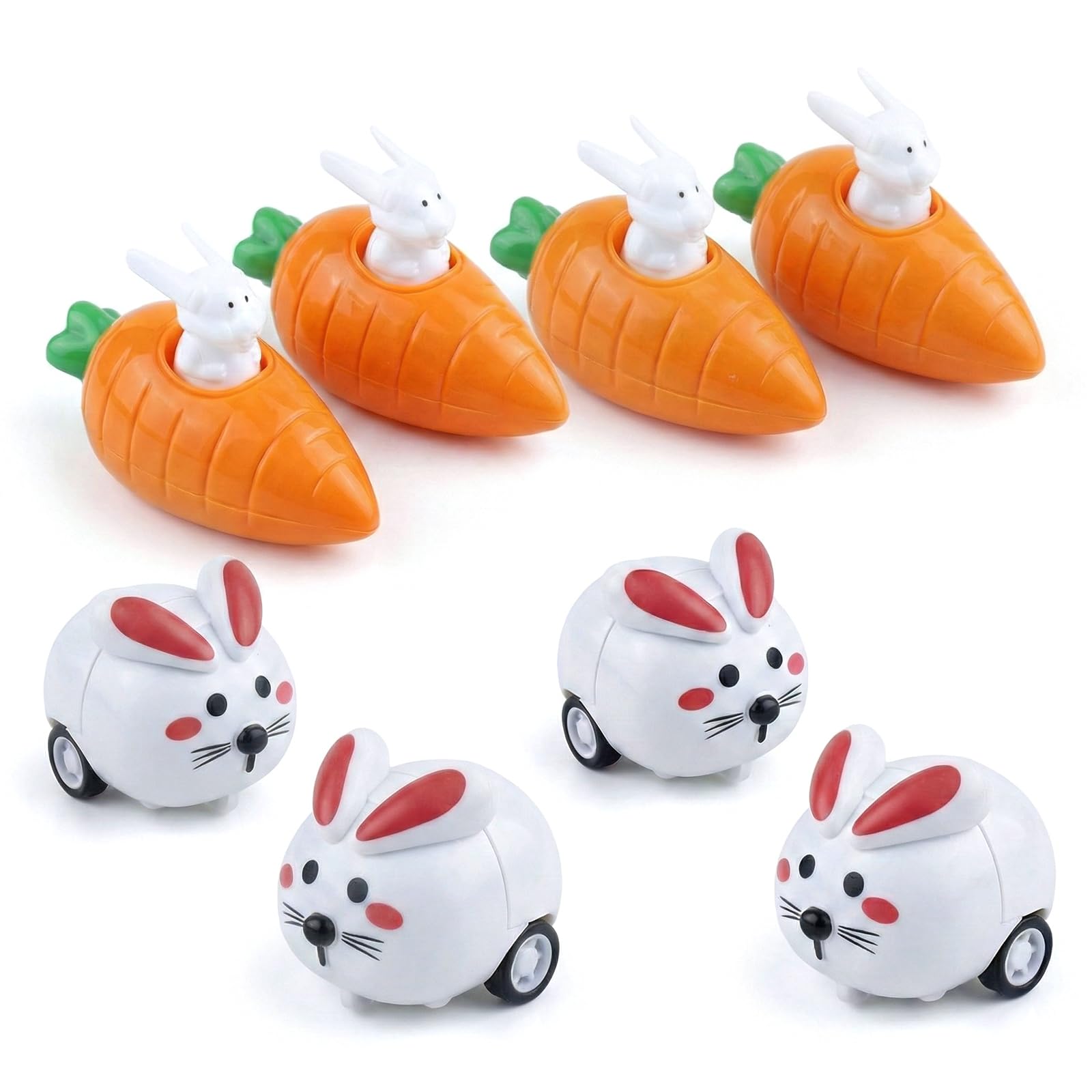 Lot de 8 Jouet lapin à remonter, cadeaux de fête pour enfants, cadeau de pâques, give aways