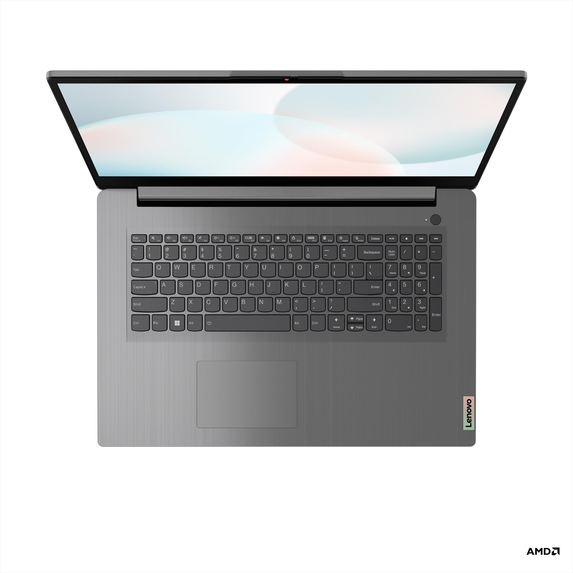 Lenovo IdeaPad 3 Laptop | Display Full HD 17,3" | AMD Ryzen 5 5625U | 8 GB di RAM | SSD 512 GB | Scheda grafica AMD Radeon | Windows 11 | QWERTZ | Grigio artico | 3 mesi Premium Care