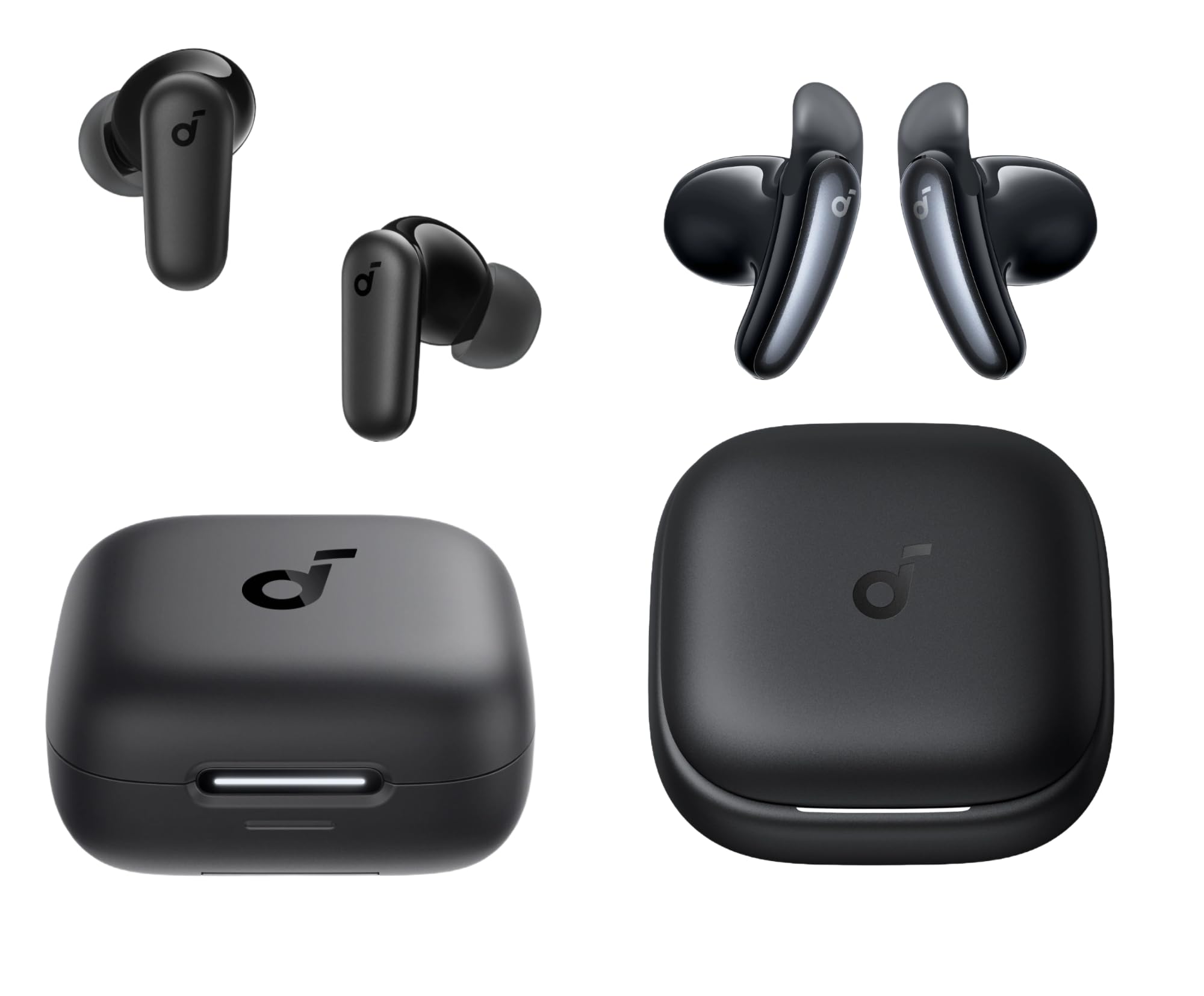 Soundcore P30i by Anker Noise Cancelling Earbuds & Semi-Ear True Wireless Earbuds (Bundle)