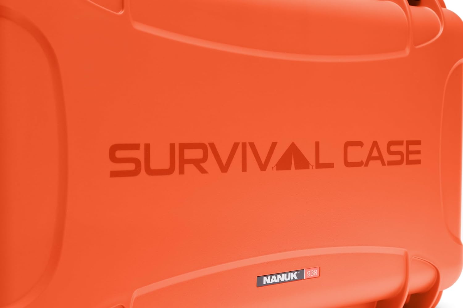 NANUK 938 Survival Gear Storage Case w/Wheels and Lid Organizer-for Preppers, Survivalist, First Aid and Emergencies - Waterproof, Dustproof, and Impact Resistant-Empty (Orange)