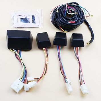 [ Car Accessories Car Styling Universal 12V Power Window Lock Switch Kit 4 Rocker Switch Fit for 4 Doors Car Pickup Easy to Install ]
