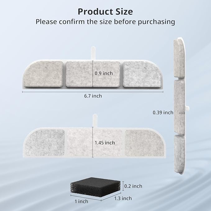 Filtro de Repuesto para Fuente de Agua para Gatos ITSCUTE, 6 Unidades miniatura 2