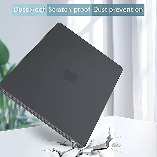 Miniatura 5 de Funda rígida de plástico compatible con MacBook Air de 15 pulgadas M3 A3114 M2 A2941 Releae 2024 2023, funda rígida de plástico con cubierta de