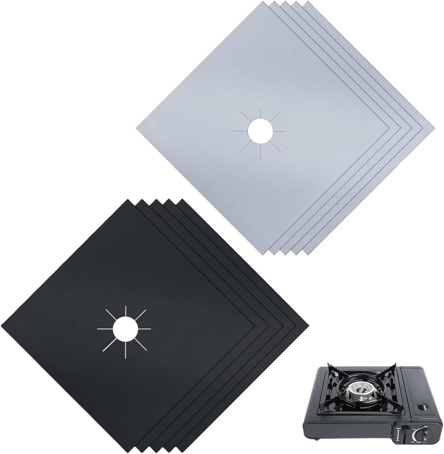 10Pcs Gas Hob Range Protectors Gas Hob Cover for Gas Cookers Reusable