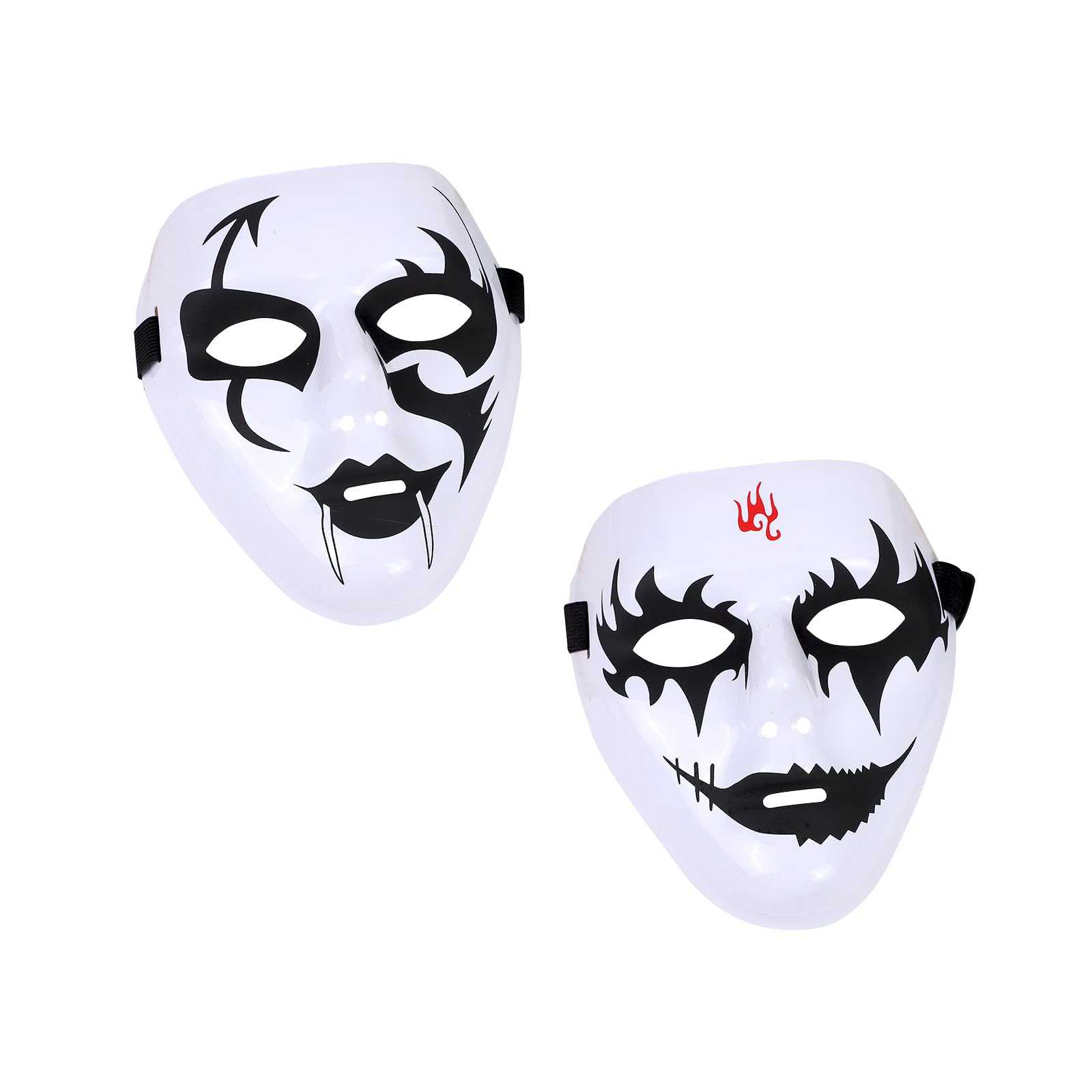 GWAWG Halloween Masks,2 PCS Anonymous Mask,Street Dance Ghost Step Mask for Adults Kids,Masks Costume,for Halloween Cosplay Party Masks Props Accessory