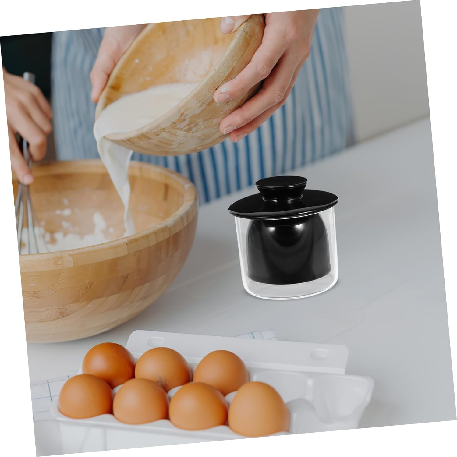 1set Ceramic Butter Keeper Jar with Cutter Elegant Storage for Butter and Cheese Minimalist Design for Fresh Dairy Products for Kitchen Use