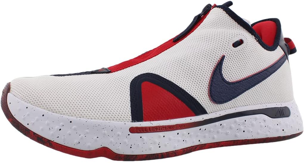 Men's PG 4 Sneaker, White, 9