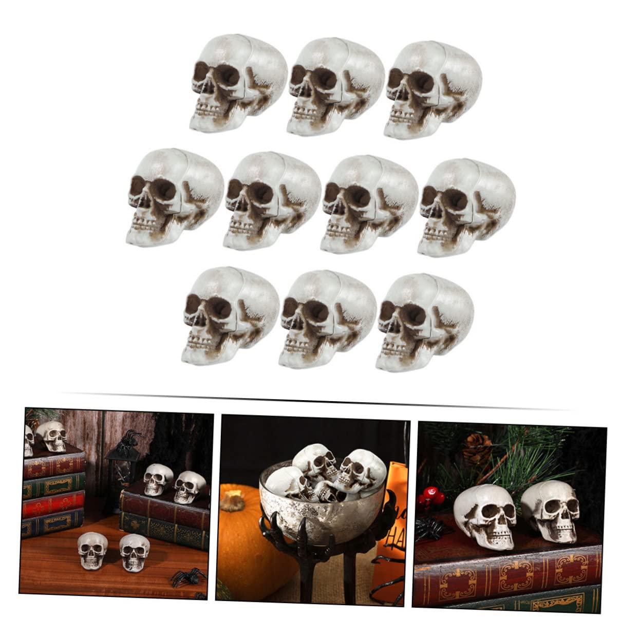 Alipis 30pezzi Scheletro Halloween Realistiche Decorazioni Spaventose Per Festive e Decorazioni Per Ed