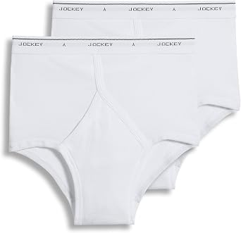 Jockey Tall Man Classic Brief- 2 Pack - 100% Cotton Underwear for Men