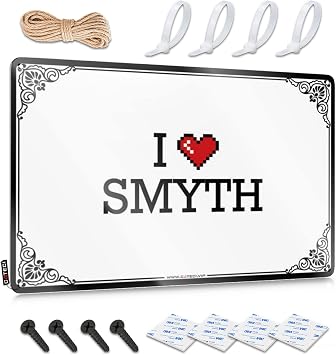 Metal Signs for Outside Home Decor I Love Smyth Tin Sign Bedroom Door Sign Funny Coffee Signs30X40CM