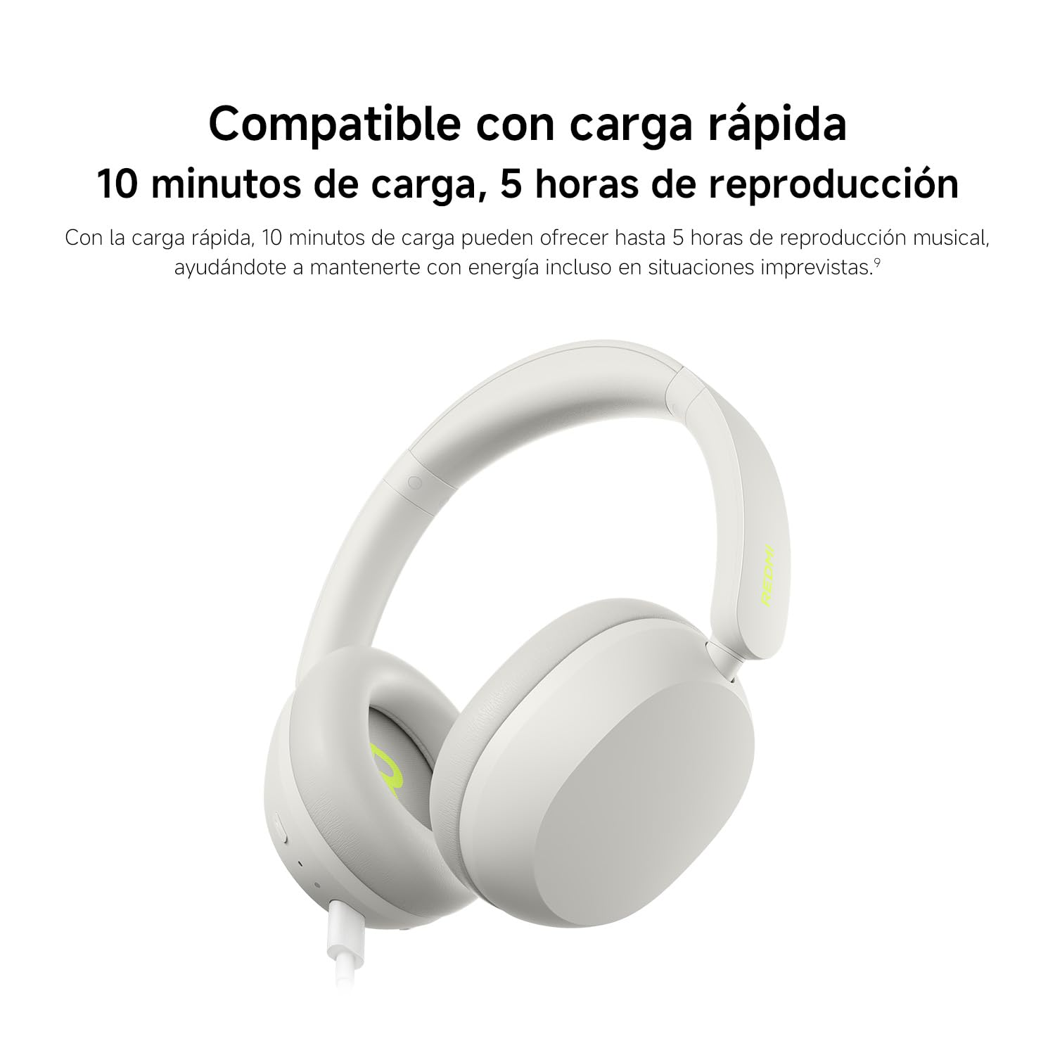 XIAOMI Redmi Headphones Neo Auriculares Bluetooth de Diadema, Active Noise Cancellation Adaptativa 42 dB, 72 h de Batería, Audio Hi-Res con Cable, Graves Potentes, 3 Micrófonos IA, Fast Pair, Negro