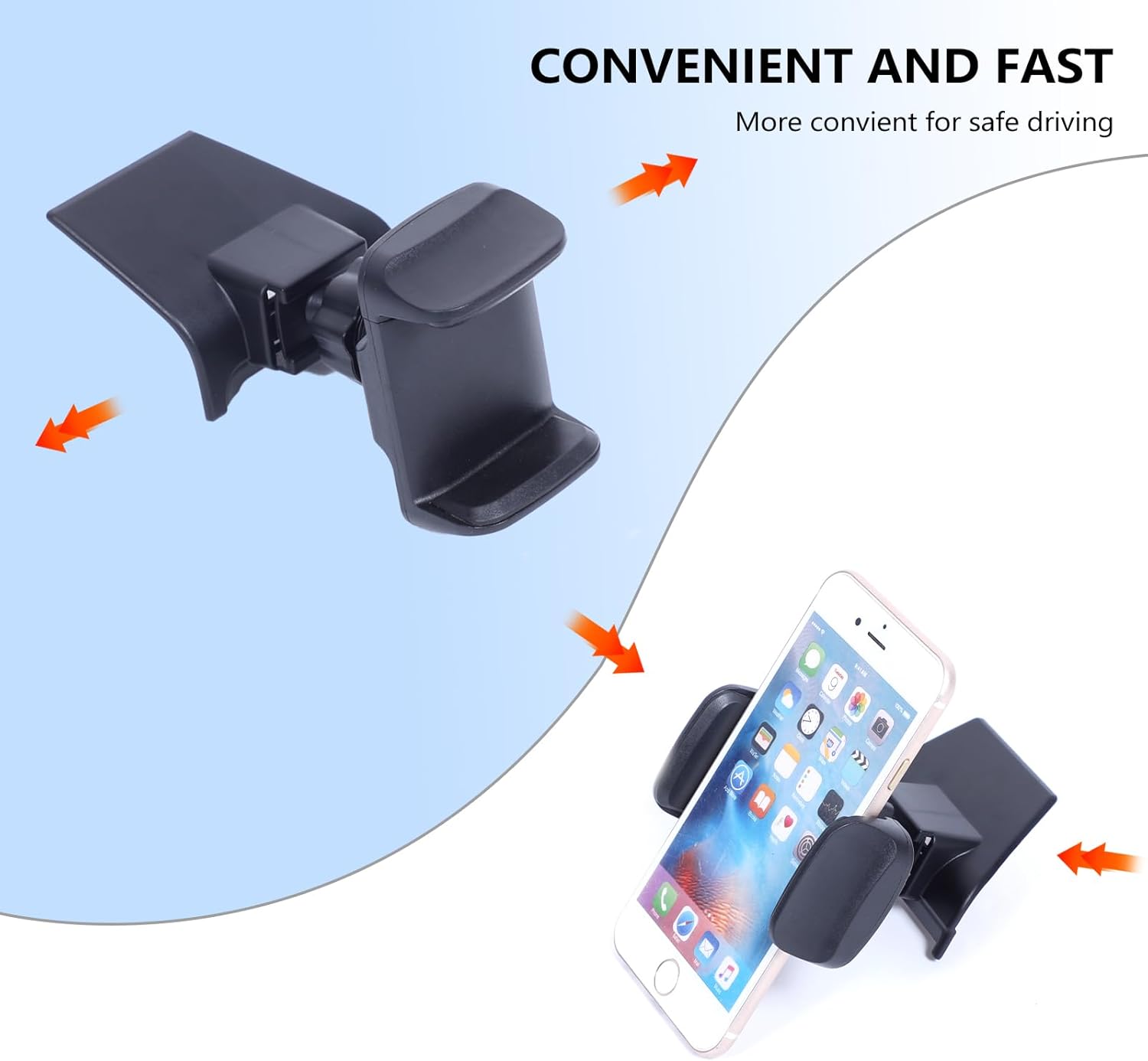 Car Cell Phone Mount Holder Compatible with Nissan Frontier 2022-2025 Center Consoles Multimedia Display Dash Left Side Vent Clip Cell Phone Car Cradles Kit (Style A)