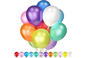 120Pcs Assorted Colors Party Balloons, 12 Inch Latex Balloons for Any Occasions