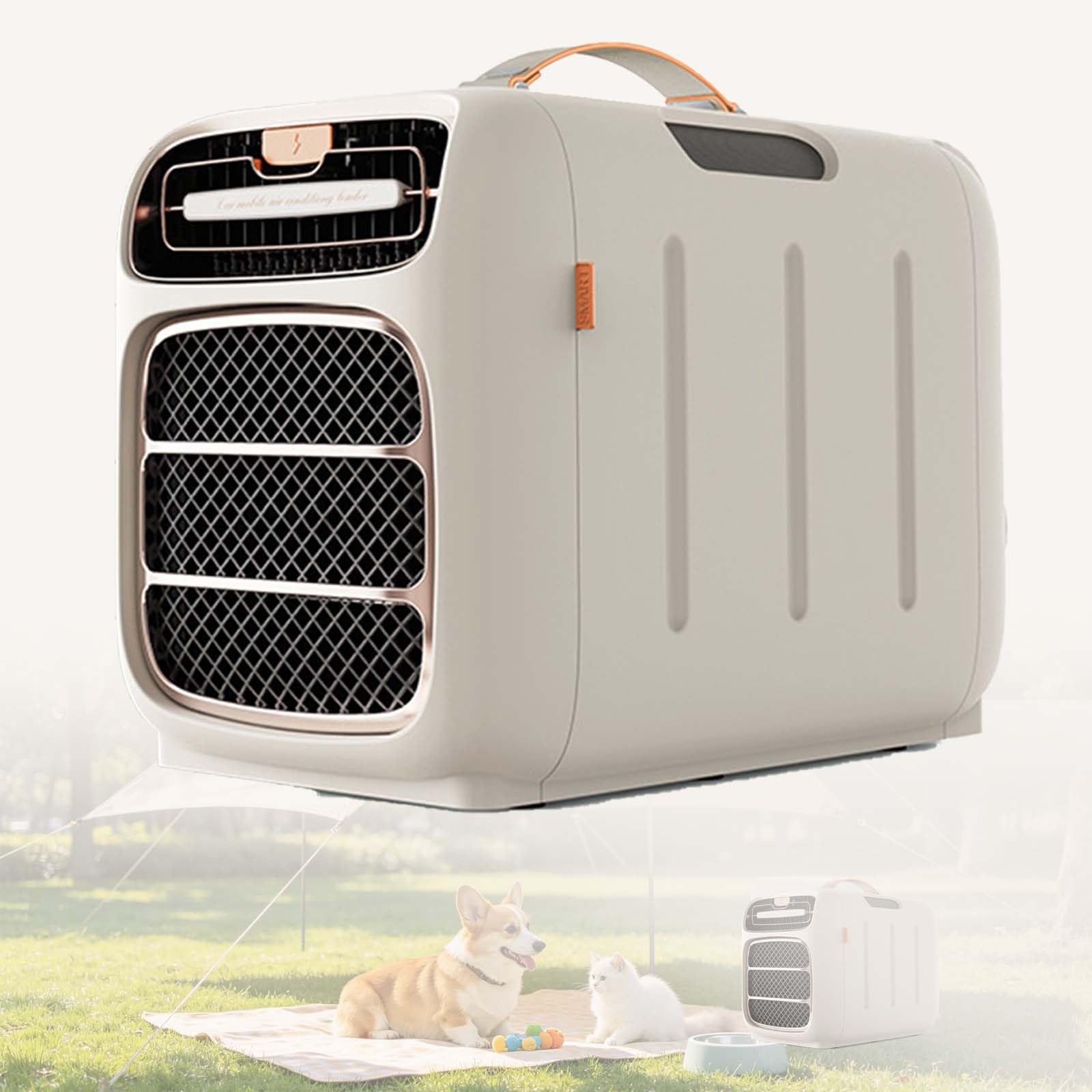 Portable Air Conditioner, 5000 Btu Camping Ac Unit With Real Compressor, Cools 108 Sq.Ft, 3-Speed Fan, 12h Timer, 40db Quiet, For Tent, Rv, Camper, Bedroom, Pet Area