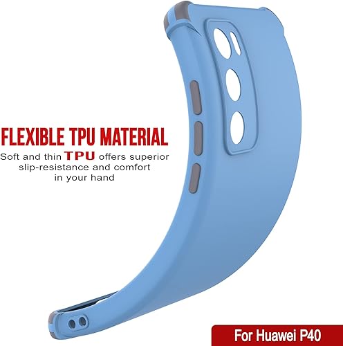 Miniatura 17 de Punkcase Diseñada para Huawei P40 [Serie Sunshine] Funda protectora y ligera de TPU con esquinas de absorción de golpes compatible con Huawei P40