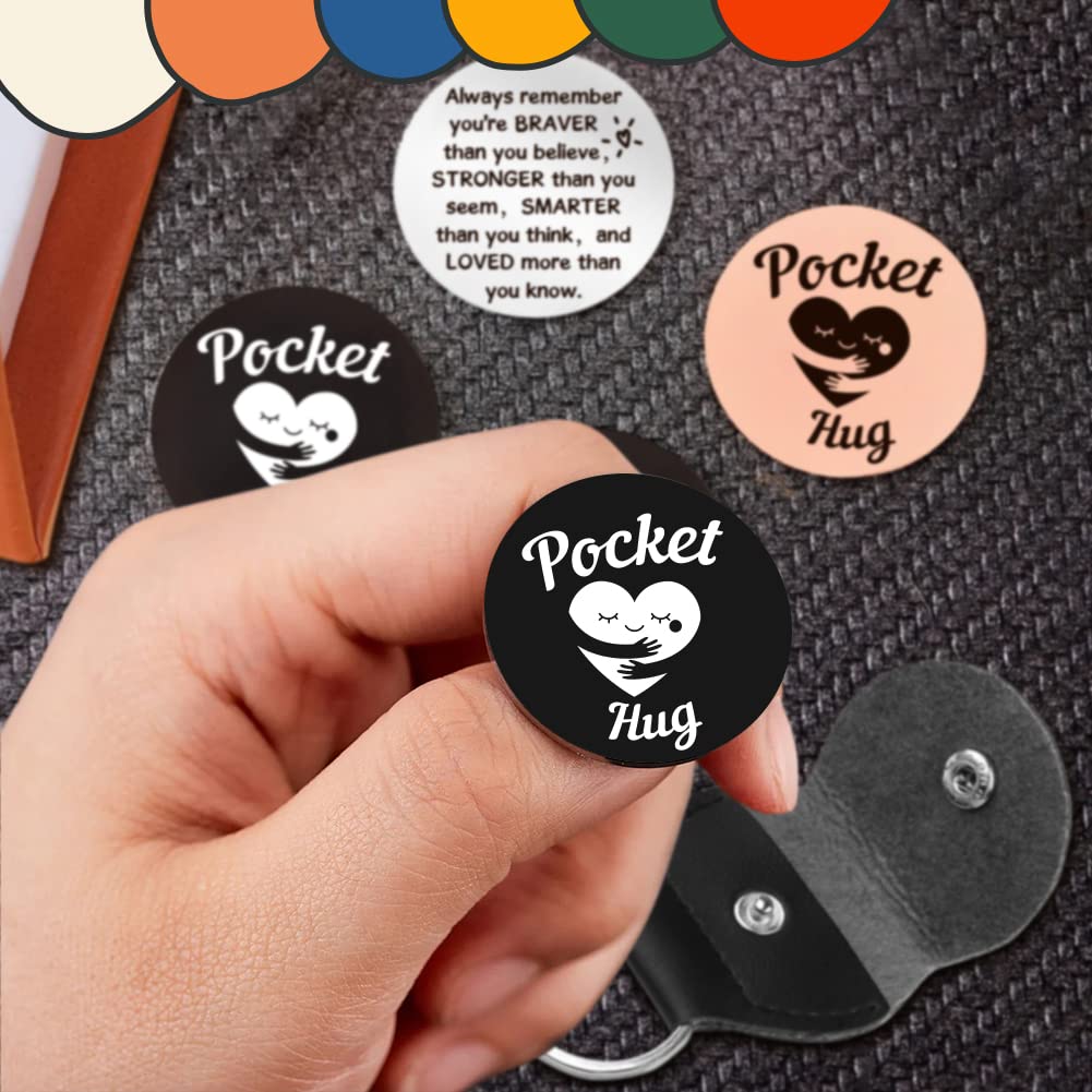 Aruigu Pocket Hug Campanula Bianca - Patata Positiva Serie di Portafortuna a Maglia per Buona Guarigione, Regali di Guarigione, Regali per Esame, Diploma, Regalo di Compleanno per Amici e Colleghi