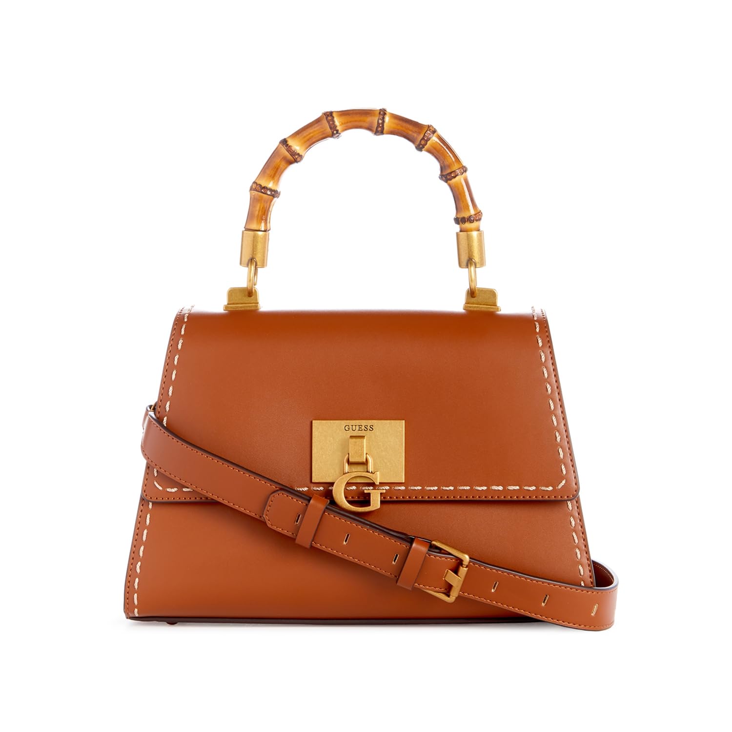 GUESS Women Stephi Bamboo Flap Handbag