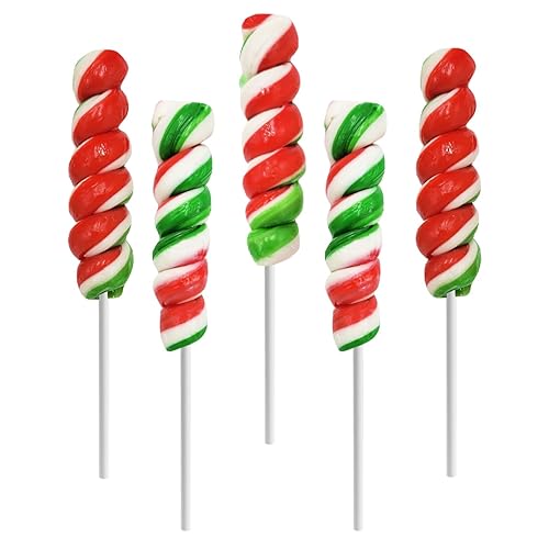 Miniatura 8 de Fruidles Paleta de remolinos de Navidad, sabor a fruta mixta, paletas envueltas individualmente, ventosas de remolinos de 2 pulgadas (paquete de 12)