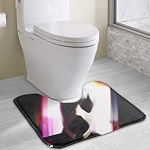 Non Slip Alvin Risk Psychotic Toilet Rug U Shaped Bathroom Rug for Floor Mat 19 x 16 Inches - coolthings.us