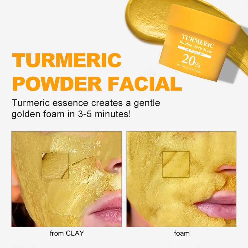 Turmeric Bubble Deep Mask - Smoothing Skin Care