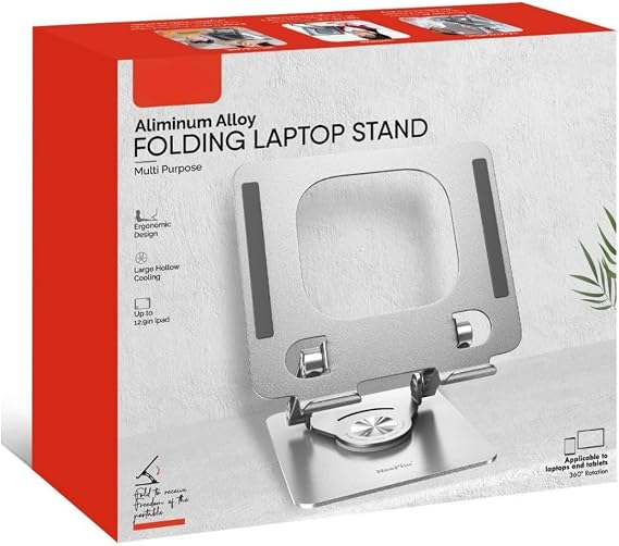 Rever Tablet Stand 360° Rotating Metal Desktop Angle Foldable Tablet Holder Stand