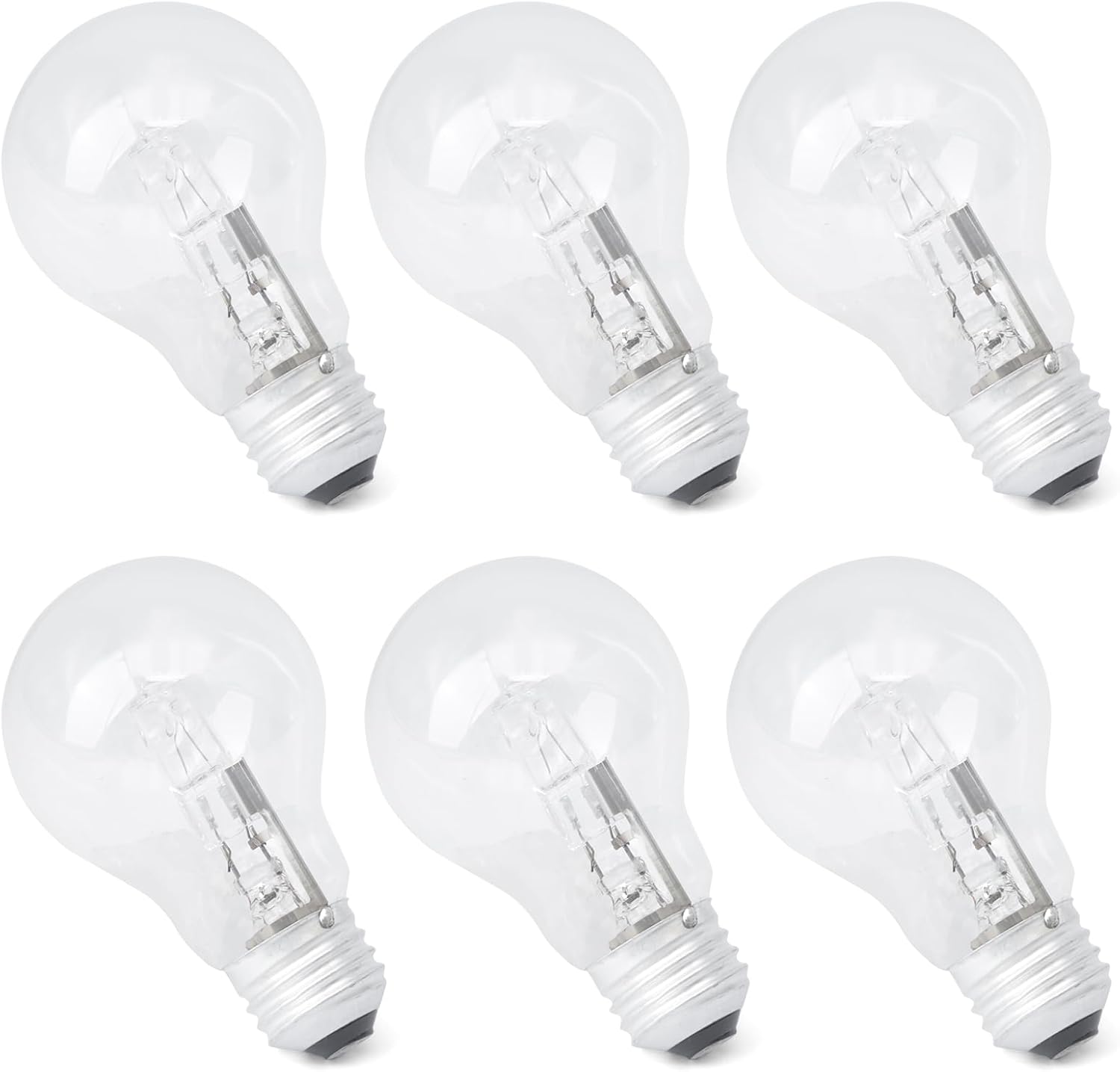 6Pcs 043168787963 Halogen Light Bulb for A19 Bulb Types E26 Thread 43 Watt 120V Replace 78796 Suitable for Table Lamps for Incandescent Light Bulbs 60 watt