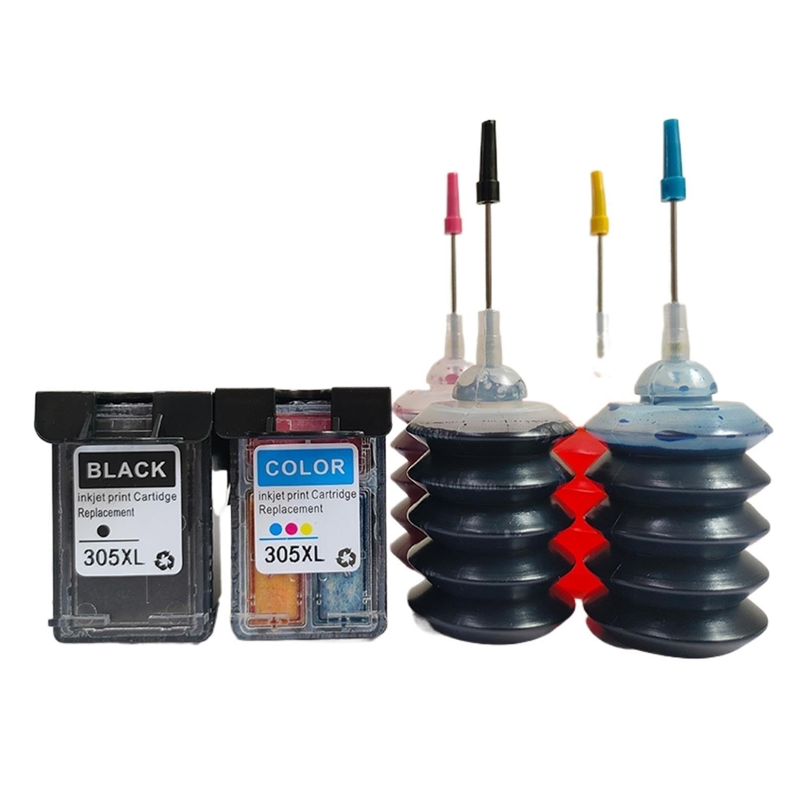 Cartouche d'encre Rechargeable 305XL, Compatible avec DeskJet