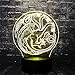 Produktbild 3D Illusion Lampe Kindergeschenk Nachtlicht Spiel Drachen Logo Led Tischlampe, 7 Farben Ändern Touch Schalter Schreibtisch Dekoration Lampen Kind Spielzeug Geburtstagsgeschenk.