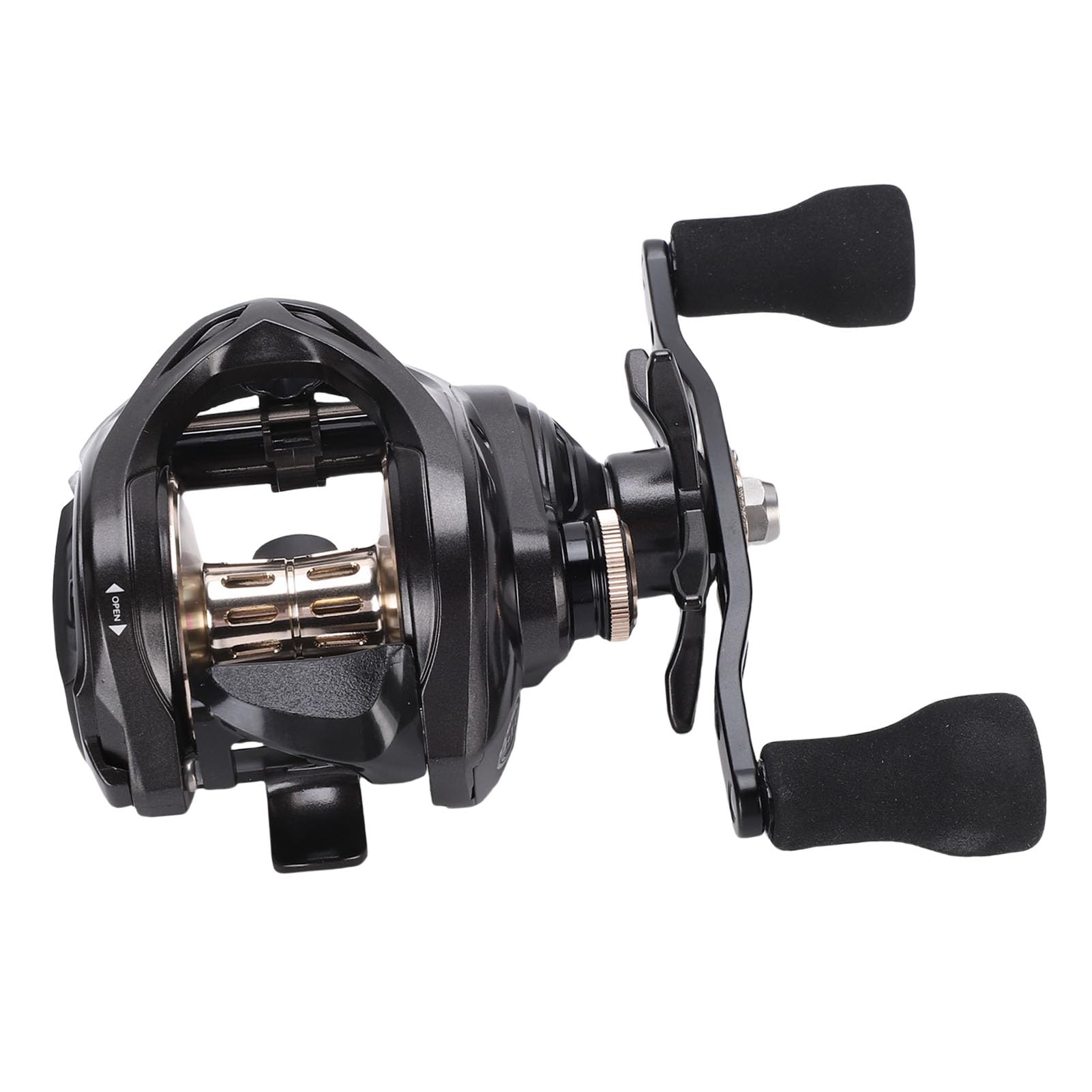 FILFEEL Moulinet de Pêche Baitcasting en Eau Salée avec Frein de 20 Kg 6.3 : Rapport de Vitesse Corps en Fibre de Carbone Double Culbuteur Moulinet de Pêche pour Droitier pour la en Bateau de Mer