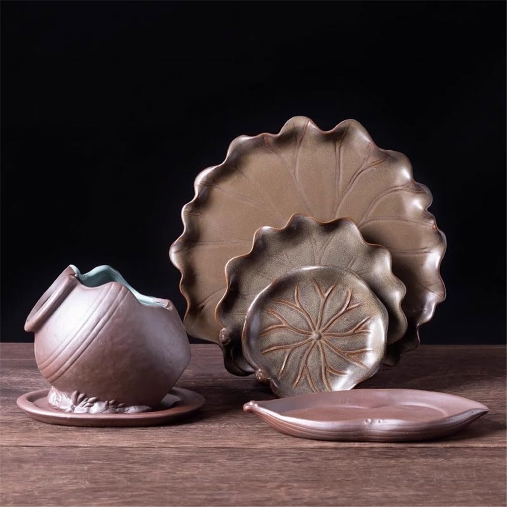 Versátil Platillo de cerámica for Modelado Flor Loto 9,4 Pulgadas