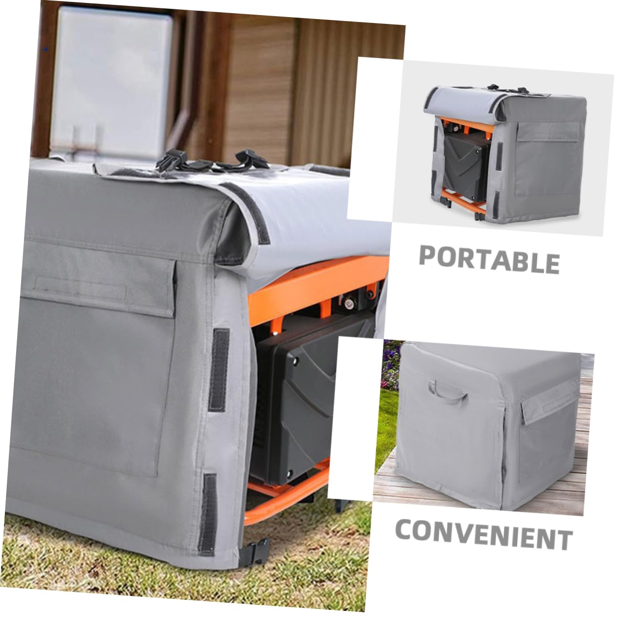 Toddmomy Cubierta Para Generador Oxford Resistente Al Agua Protector Portátil Para Exteriores Funda Prueba De Polvo Para Generadores