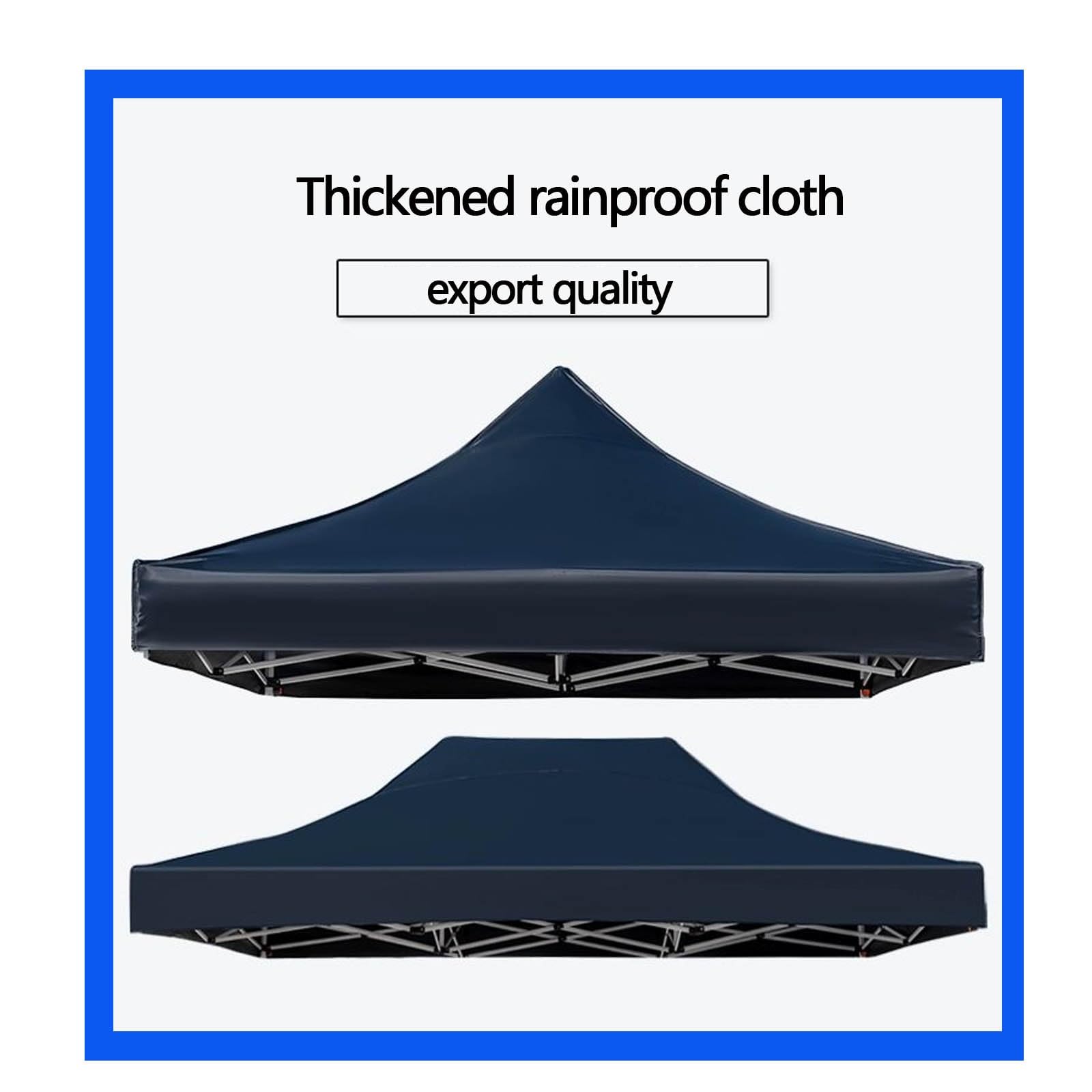 Housse de rechange imperméable pour tonnelle 2,5 x 2,5 m – Résistant aux UV, coupe-vent, épaisse isolation thermique pour terrasse et fêtes – Housse uniquement
