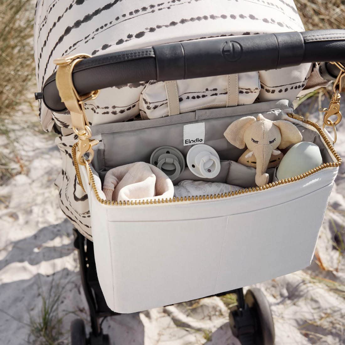 Elodie Details Kinderwagentasche Organizer Kinderwagen Buggy Tasche Baby Universale Multifunktionale Aufbewahrungstasche - Creamy White