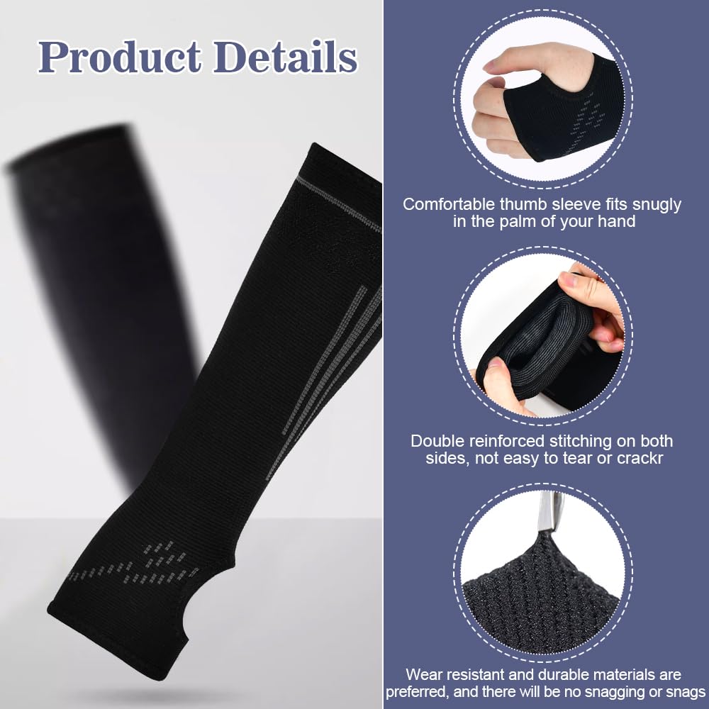 Parabraccia Per Pallavolo - Manicotti Elastici Con Strisce In Silicione, Taglia M, Neri, Per Uomo E Donna - Foto 14