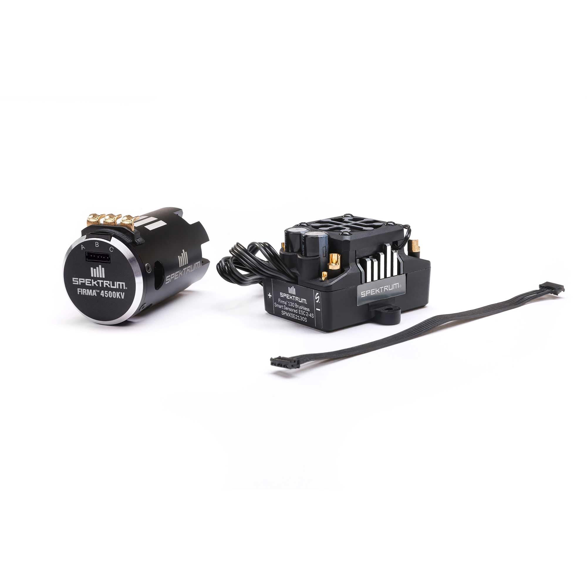 Spektrum Accessories Firma Smart Sensored Motor/ESC Combo: 1/10 Monster Trucks, 4500Kv, SPMXSEMC19