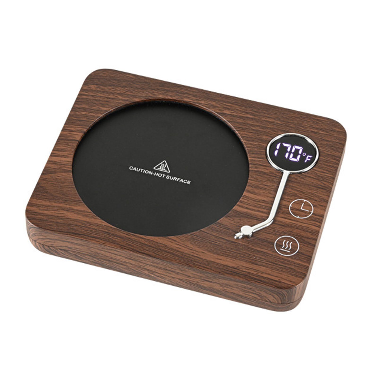 Calentador de té para computadora, calentador de tazas de café, ajustes de 3 temperaturas y temporizador de 12 horas, calentador de velas de café, apagado automático, calentador de cera para